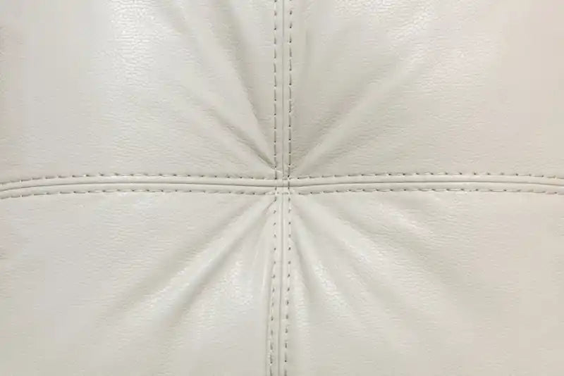 Fabriqué au Canada Canapé 86 po en tissu aspect cuir avec coussin de siège amovible et capitonnage – Noir Mûre