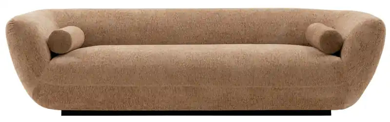 Manhattan Comfort Contemporary Ulka Chenille Sofa with Pillows