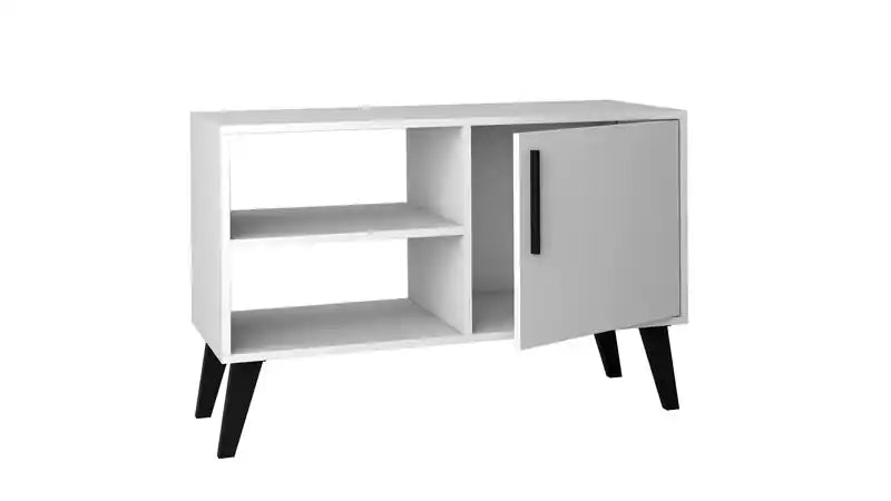 Meuble TV Mid-Century Modern de 90 cm avec 3 étagères