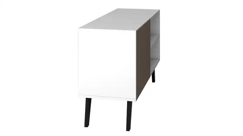 Meuble TV Mid-Century Modern de 90 cm avec 3 étagères