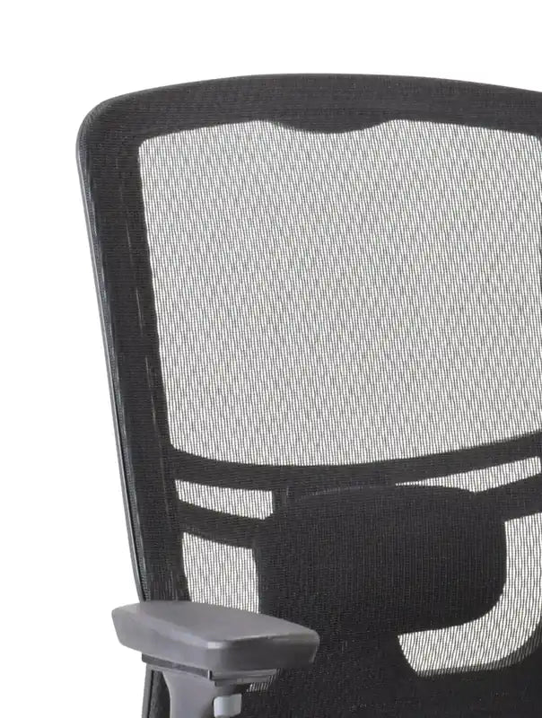 26.4 Chaise de bureau - Noir avec dossier en maille