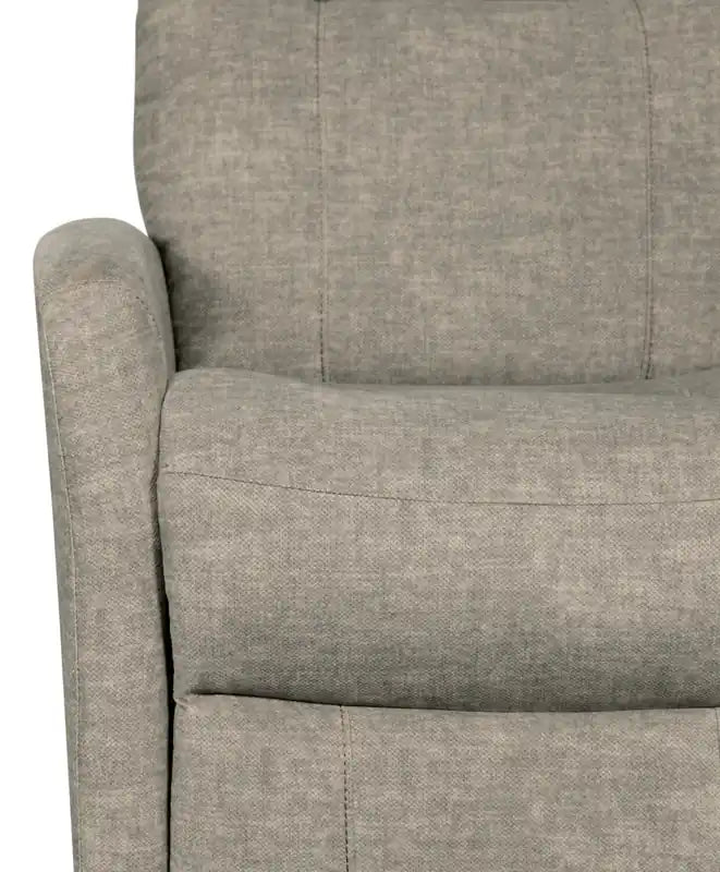 Fauteuil inclinable et pivotant en velours 30,3 po - Beige grès