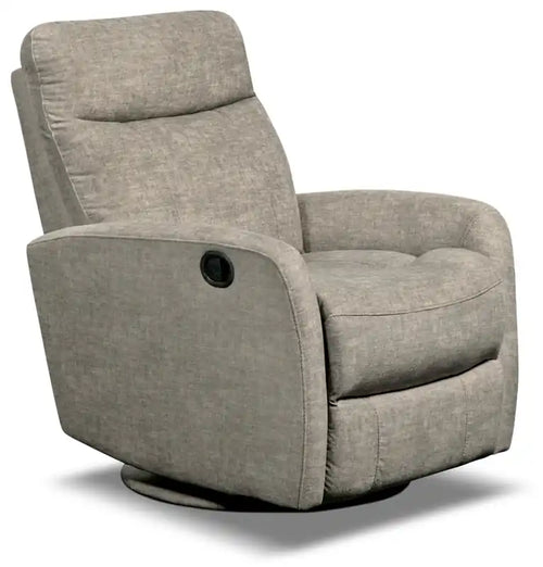Fauteuil inclinable et pivotant en velours 30,3 po - Beige grès
