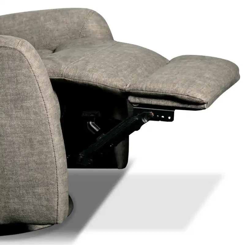 Fauteuil inclinable et pivotant en velours 30,3 po - Beige grès