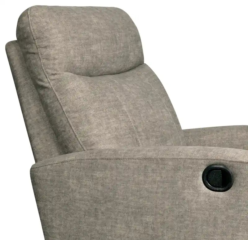 Fauteuil inclinable et pivotant en velours 30,3 po - Beige grès
