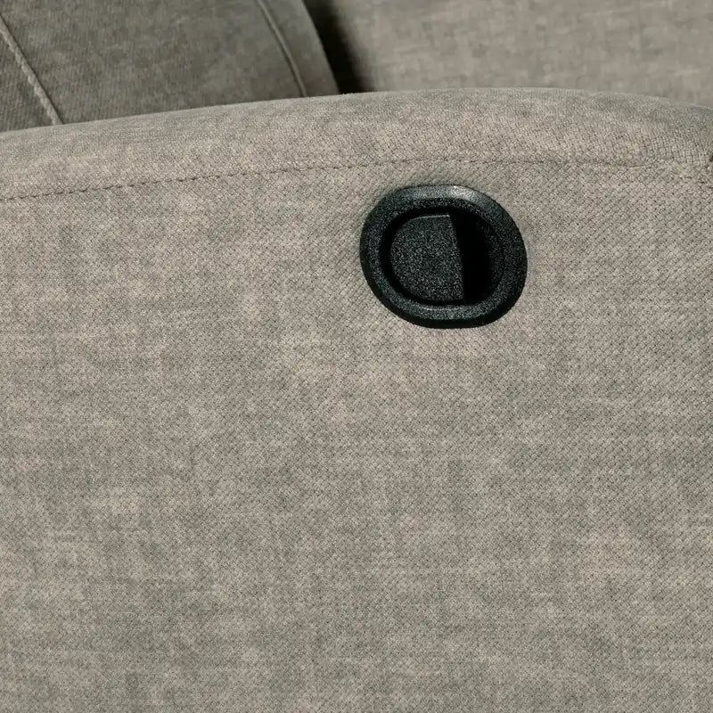 Fauteuil inclinable et pivotant en velours 30,3 po - Beige grès