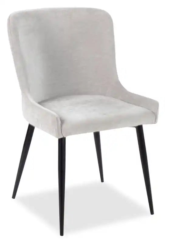 Lexi Dining Chair with Velvet-Look Fabric
