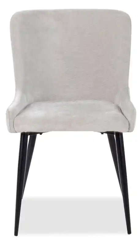 Chaise de salle à manger avec tissu aspect velours