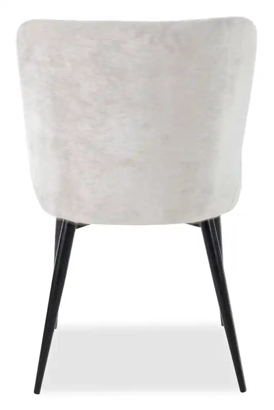 Chaise de salle à manger avec tissu aspect velours