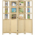 Homcom Wood Privacy Screens, Room Divider And Privacy Screens