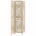 Homcom 3 Panel Room Divider, Detachable Privacy Screens, Natural Wood