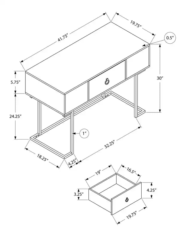 41.75 Office Desk with Drawer