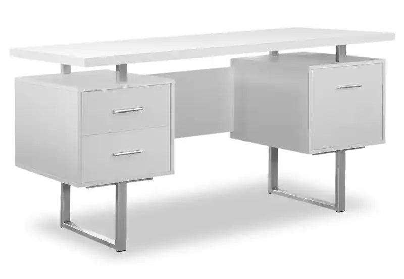Teagan 60 Reversible Office Desk with 3-Drawers