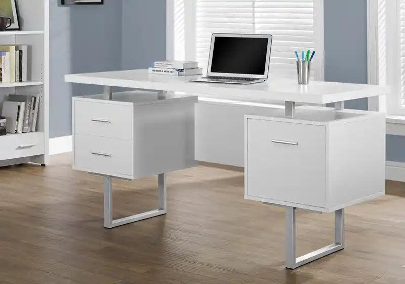 60 Reversible Office Desk with 3-Drawers