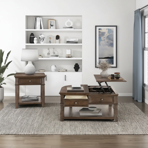 Traditional Lift-Top Coffee Table Set 800x800