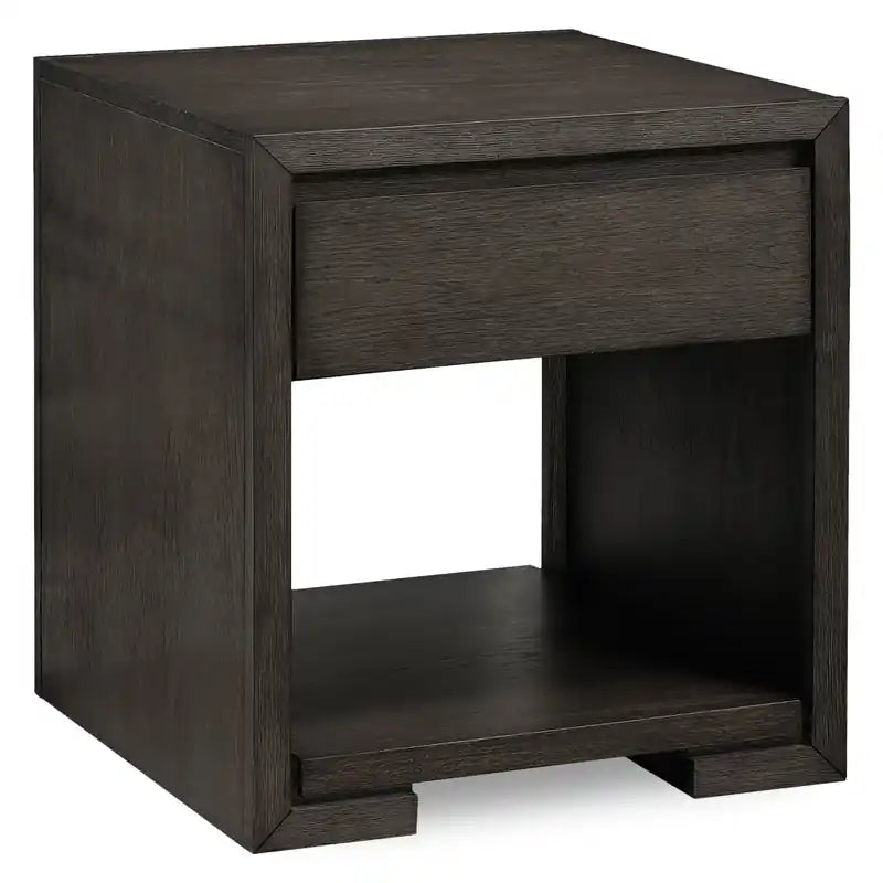 Table d'appoint 24 po avec rangement et tablette - Mocha chaud