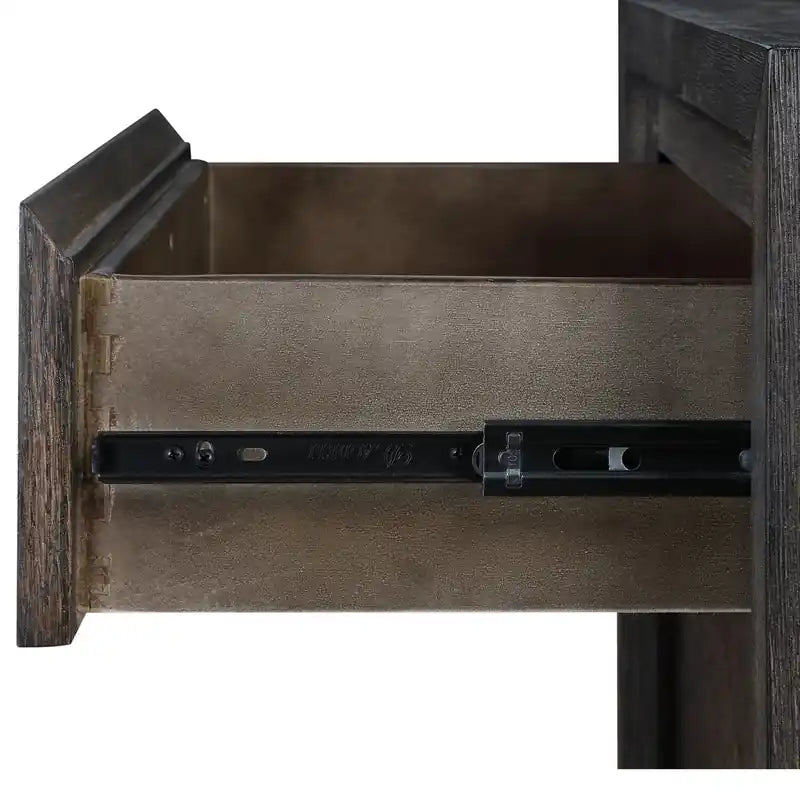 Table d'appoint 24 po avec rangement et tablette - Mocha chaud